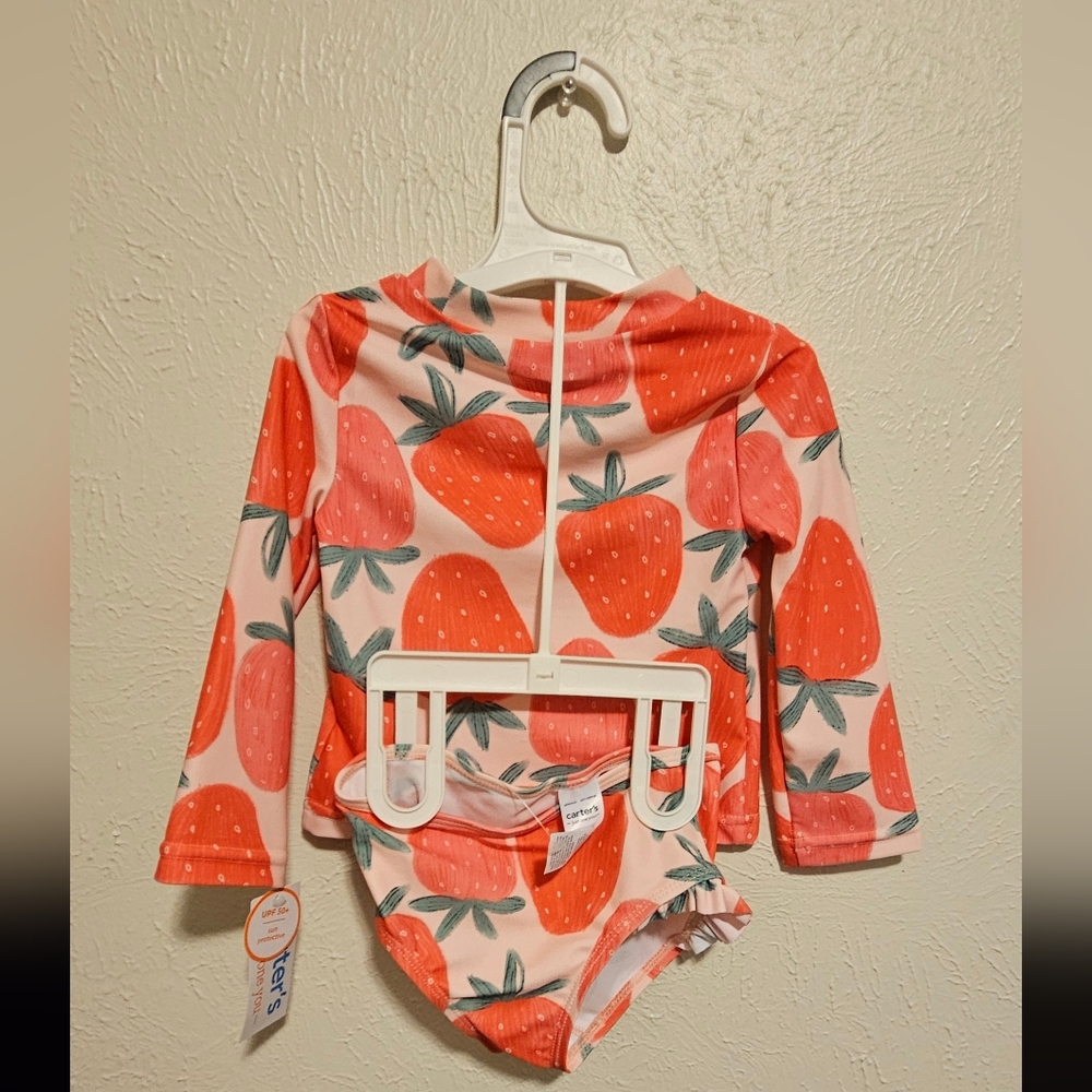 Carters Swim Suit With Rashguard - Picture 2 of 2